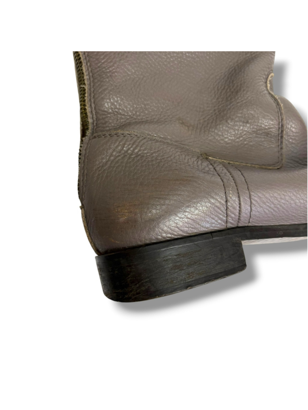 J Crew Taupe Leather Knee-High Field Riding Equestrian Boots Women’s 7.5 - Picture 8 of 11